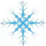 Enkla geometriska snöflinga vektor illustration