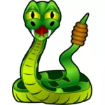 Мультфильм гремучей змеи векторные иллюстрации