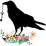 Raven med nøkkel
