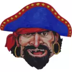 Реалистичные пират Иллюстрация