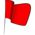 Aaltoileva punainen lippu