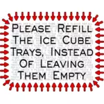 Ice cube catatan