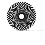 Vektorové ilustrace rotující kruh optická iluze