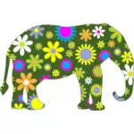Цветочным слон