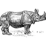 Ilustração de rinoceronte