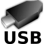 USB フラッシュ ドライブのベクトル図