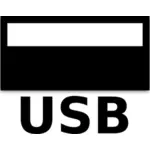 Ilustraţie de vectorul de intrare USB