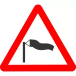 道路標識の横風