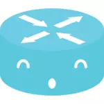 Biru router emoticon