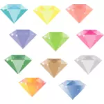 الماس الملونة