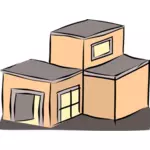 Vektor-ClipArt-Grafik eines Hauses