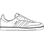 Samba skoen skisse vektor image