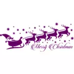 紫色圣诞符号