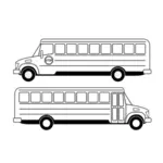 Dibujo vectorial de autobús escolar