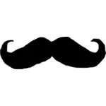 Illustration vectorielle de moustache noire