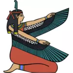 埃及女神 Maat 向量剪贴画