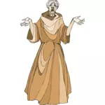 Middeleeuwse monnik afbeelding