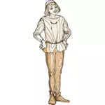 Молодой средневековый человек