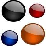Vektorbild av fyra färg bollar