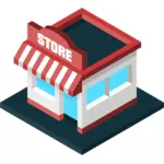Candy shop vector Simbol