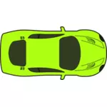 Lys grønn racing bil vector illustrasjon