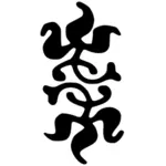 Простой черный японский символ