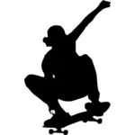 Skateboarding silhuett