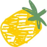 Szkicowane ananas