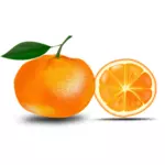 Orange und einer Scheibe
