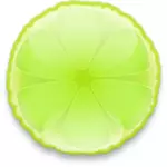 Зелёный лимон срез