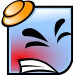 Kızgın mavi emoji