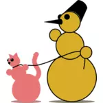 رجل الثلج القط موفر من قبل رونس