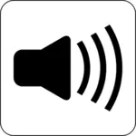 Imagem vetorial de ícone de som alto-falante