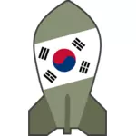 Vektorové kreslení hypotetický jihokorejské jaderné bomby