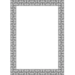 Vektorový obrázek symetrické obrazce dekorativní hranice