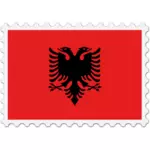 Carimbo de bandeira da Albânia