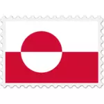 Grønlands flagg stempel
