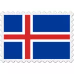 Islandská vlajka razítko