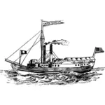 米国の蒸気の船