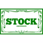 Certificado de stock vector