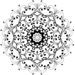 Bilde av symmetrisk floral mønster