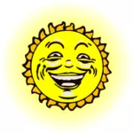 Sarı gülümseyen güneş