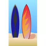 Surfbrädor vektor illustration