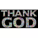 '' Gracias a Dios '' tipografía