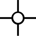 Grafika wektorowa wskazując starożytnych święty symbol