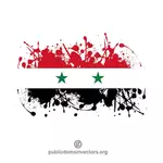 Blekk sprut med Syrias flagg