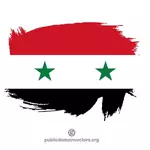 시리아의 그려진된 국기