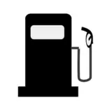 Pompe à essence signe vecteur DNT