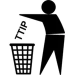 TTIP वेक्टर चित्रण रोकें