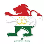 ताजिकिस्तान झंडा क्रेस्ट